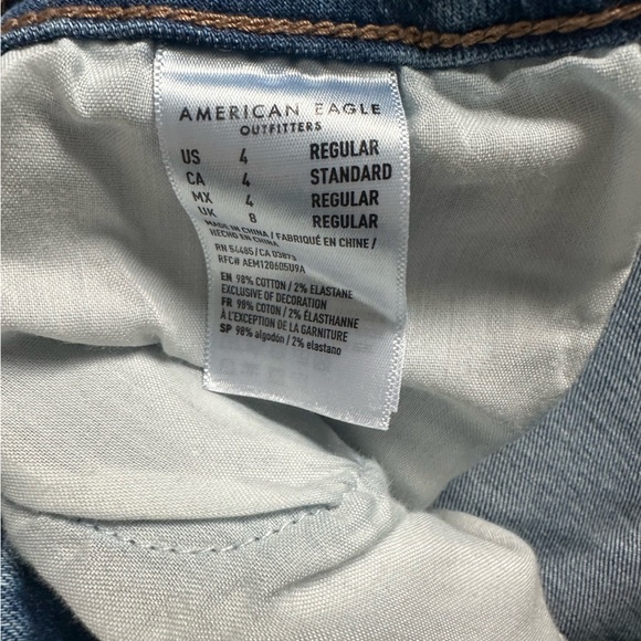 American Eagle Outfitters Light Blue Distressed Skinny Jeans - Picture 5 of 8